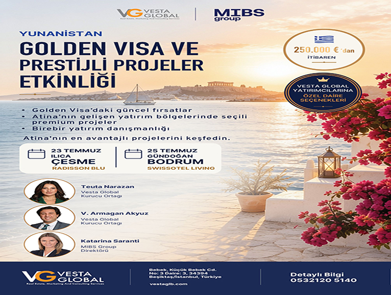 GOLDEN VISA YATIRIMCILARI VESTA GLOBAL �LE BODRUM VE �E�ME'DE